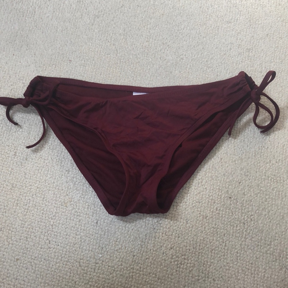 maroon bikini bottoms